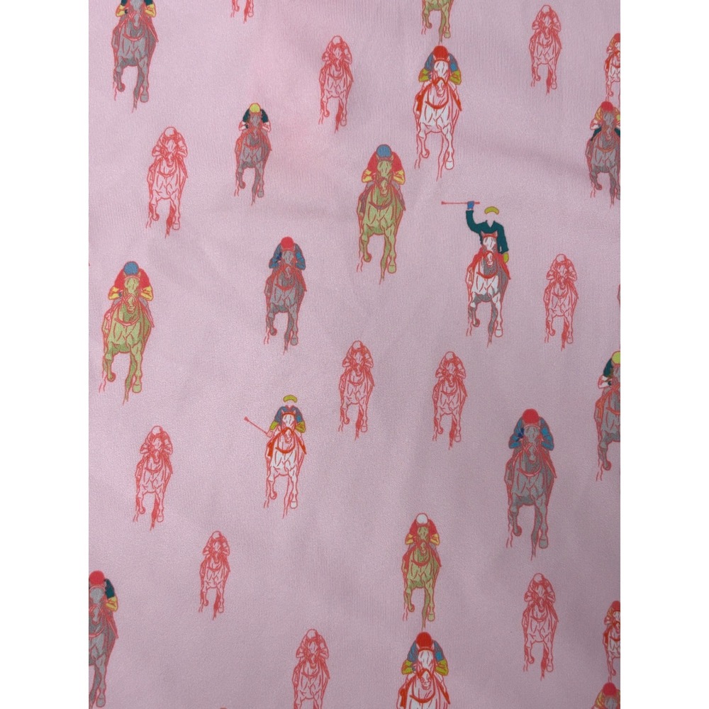 William Murray And They're Off Polo Shirt Pink Horse Racing Golf Men's XL NWT - Picture 11 of 14